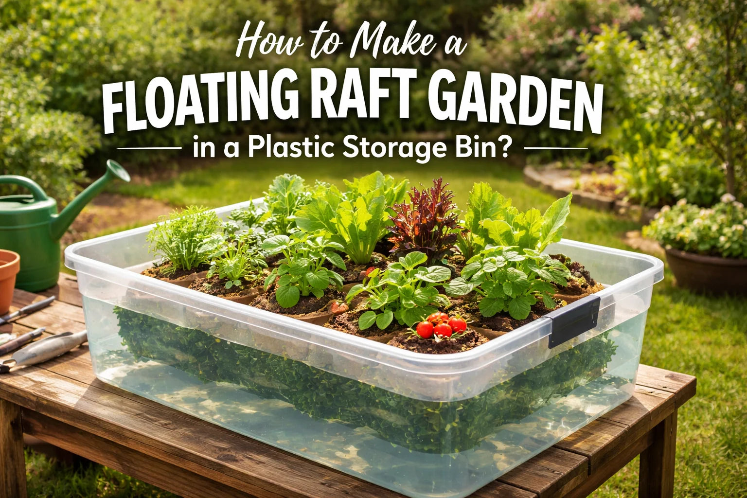 How to Make a Floating Raft Garden for Kids | Hydroponics – Tierney ...