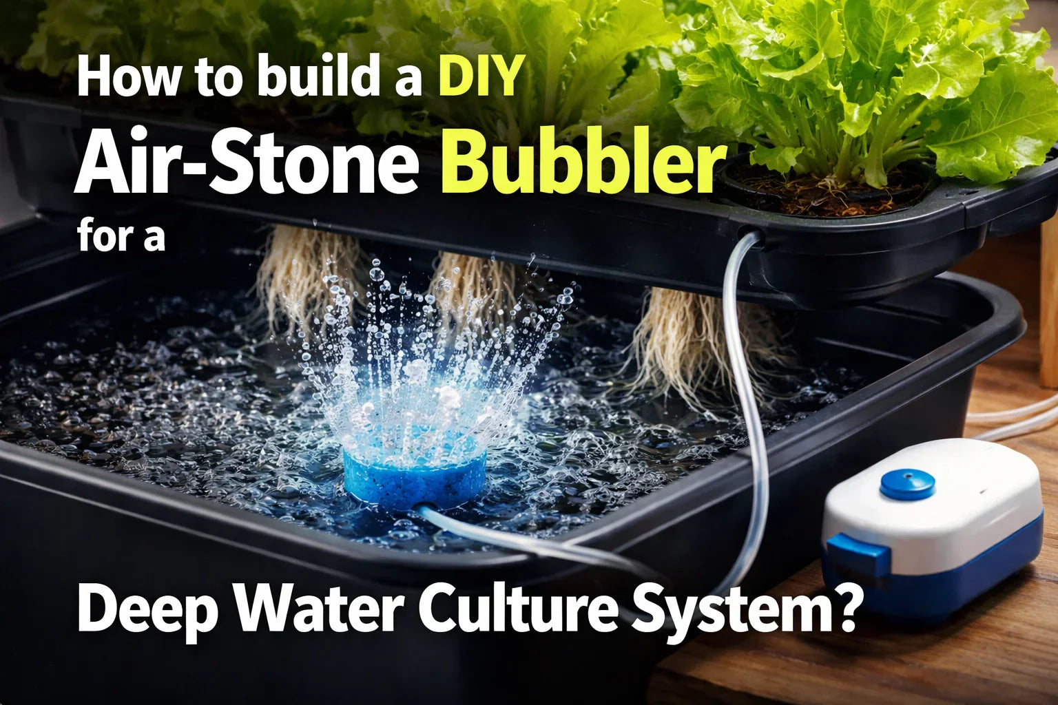 How to Build a DIY Air-Stone Bubbler for Kids | Hydroponics – Tierney ...