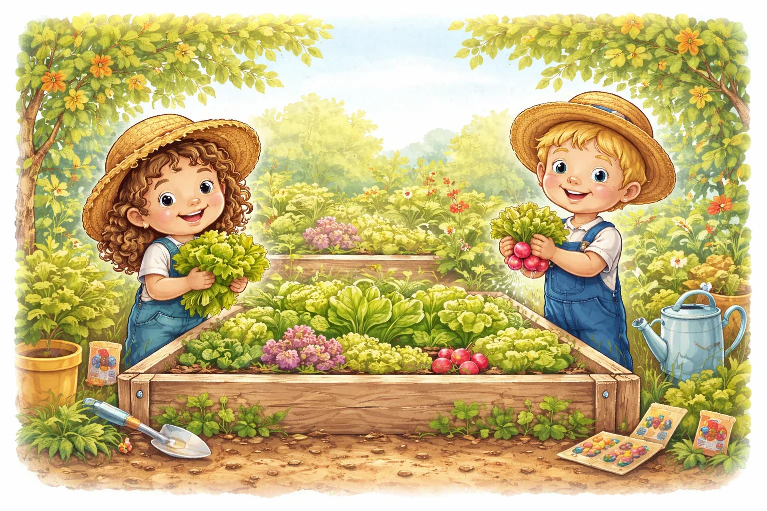 How to Grow a Salad Garden for Kids | Gardening – Tierney Family Farms