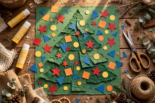 Christmas Tree Shape Collage for Kids (2026)