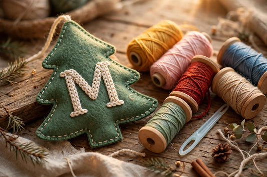 Embroidered Initial Ornament for Tweens (2026)