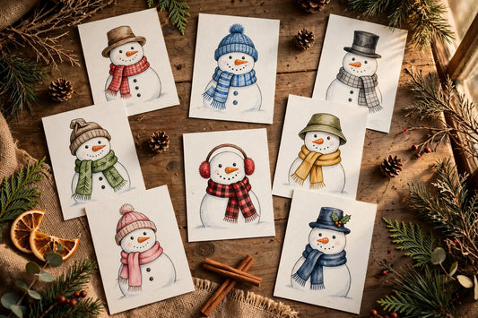 Snowman Beginning Sounds Cards for Kids (2026)