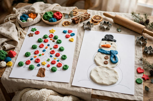 Christmas Playdough Mats for Kids (2026)