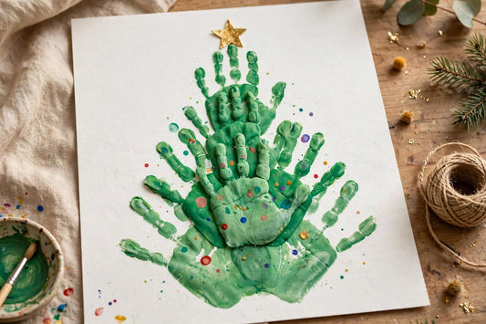 Handprint Christmas Tree Art for Kids (2026)
