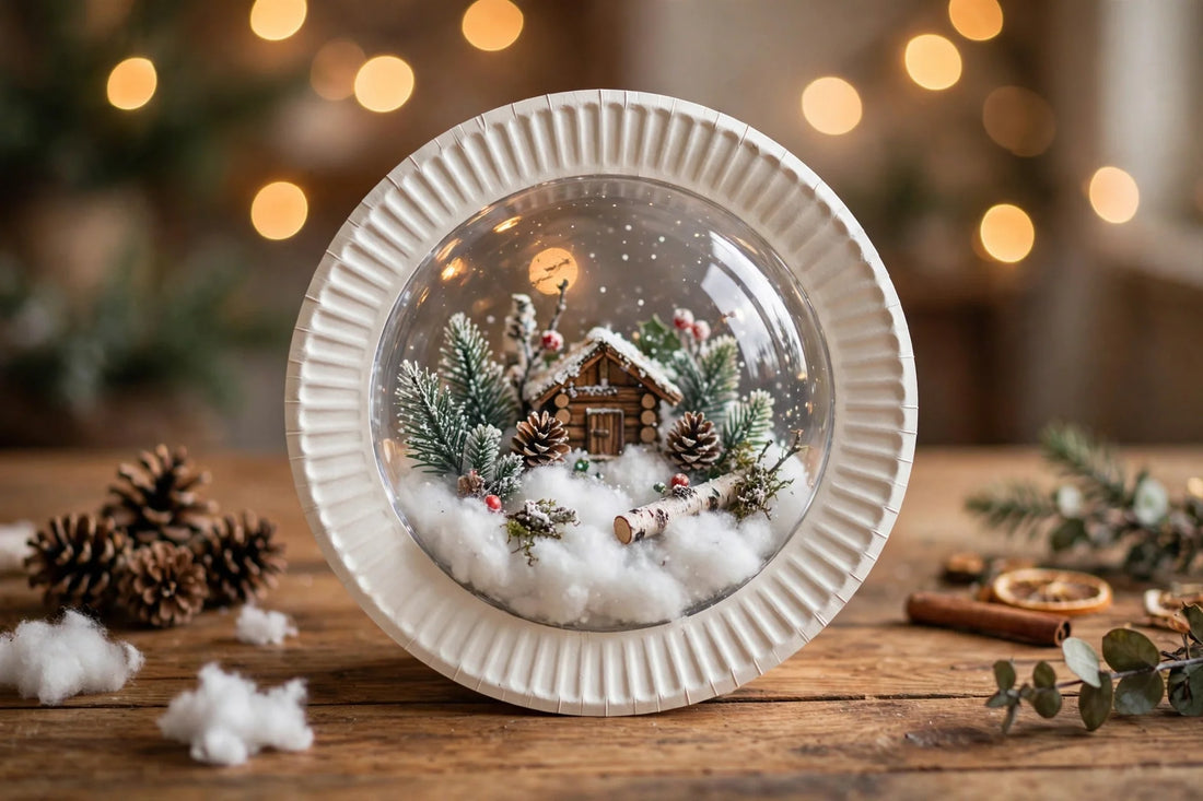 Paper Plate Snow Globe Scene for Kids (2026)