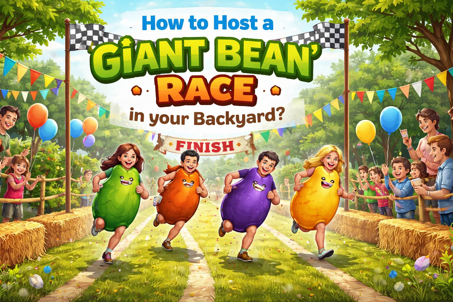 How to Host a Giant Bean Race for Kids | Summer Fun – Tierney Family Farms