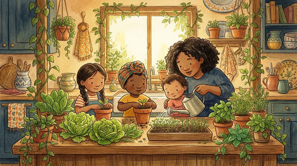Can Kids Grow Vegetables Indoors Year-Round?