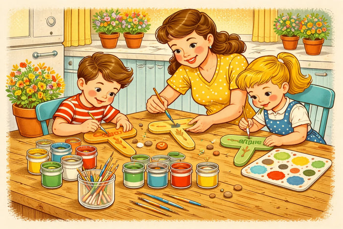 How to Paint DIY Garden Markers with Kids