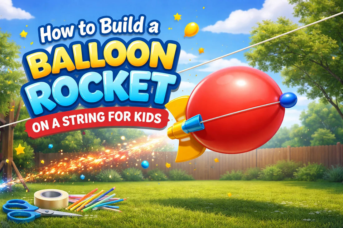 How to Build a Balloon Rocket on a String for Kids – Tierney Family Farms