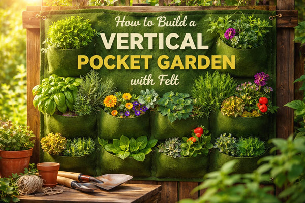 How to Build a Vertical Pocket Garden with Felt