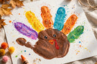 Handprint turkey Thanksgiving craft for kids