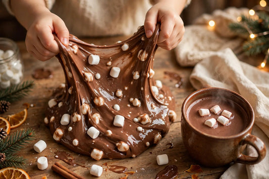 Hot Chocolate Slime for Kids (2026): Borax-Free Recipe With Cocoa and Marshmallows