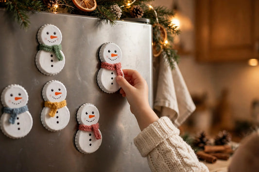 Bottle-Cap Snowman Magnets: A Cute Fridge Craft for Kids (2026)