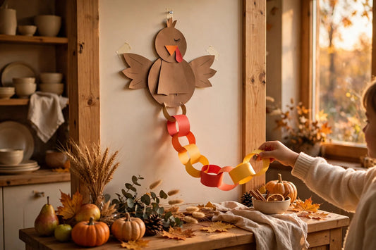 Thankful Turkey Gratitude Chain Countdown