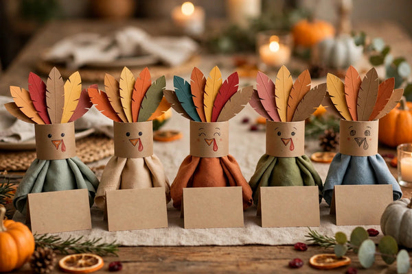 Toilet Paper Roll Turkey Napkin Rings for Kids