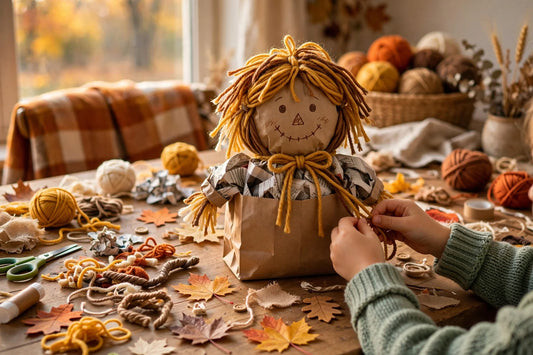 Paper Bag Scarecrow Craft for Kids
