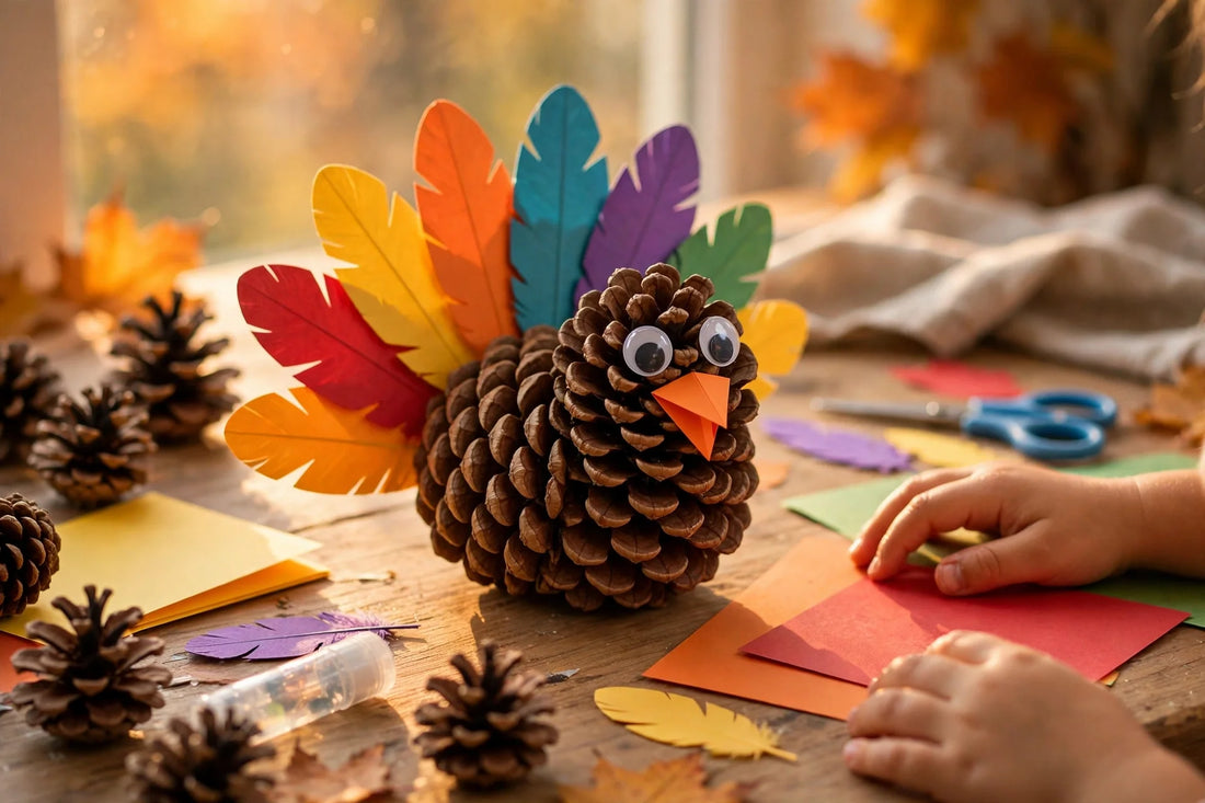 Pinecone Turkey Craft for Kids