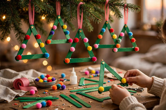 Popsicle Stick Christmas Tree Ornaments Kids Can Make (2026)