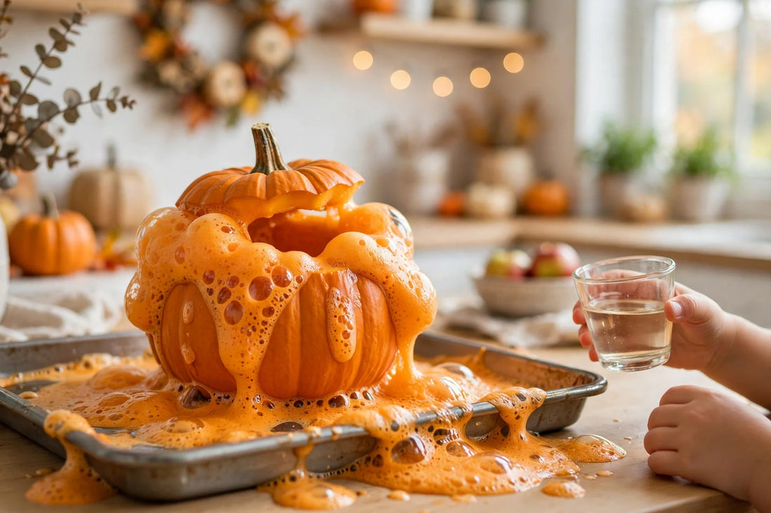 Pumpkin Volcano: Baking Soda Pumpkin Eruption