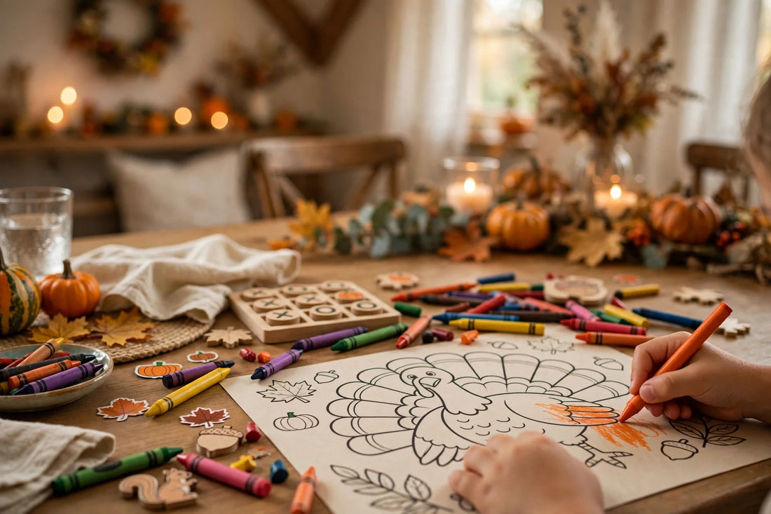 Thanksgiving Coloring Placemat Printable for Kids