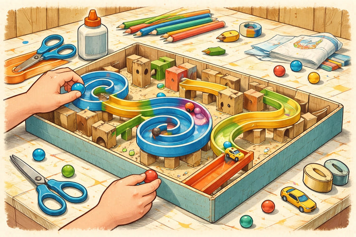 How to Build a DIY Marble or Car Maze for Kids