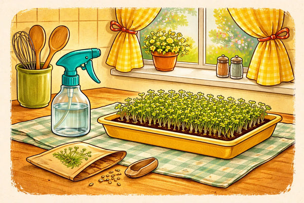 Grow Microgreens and Sprouts on the Kitchen Counter in 7 Days