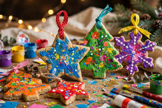 Salt dough Christmas ornaments kids craft
